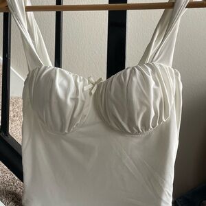 Elegant White Women's Crop Top
